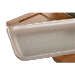 Kínáló szett előételhez 24x23,5x1,5 cm S/6