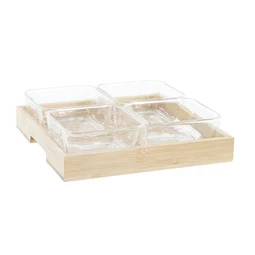 Kínáló szett előételhez 21x21x6 cm 280 ml S/5