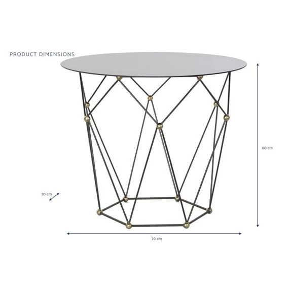Kisasztal 70x70x60 cm