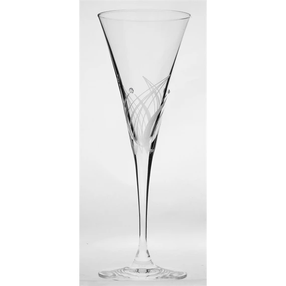 Koktélos pohár Swarovski kristállyal 200 ml 22x8,2 cm S/6