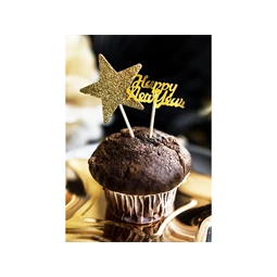 Konfetti boldog új évet arany 4 x 2 cm 3 g