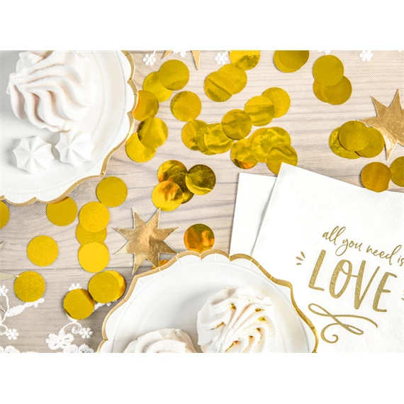 Konfetti körök arany 15g