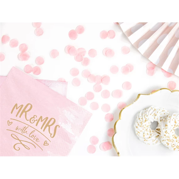 Konfetti körök világos rózsaszín 15 g