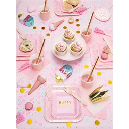 Konfetti körök világos rózsaszín 15 g