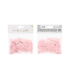 Konfetti szívek 1,6x1,6 cm világos rózsaszín 15 g