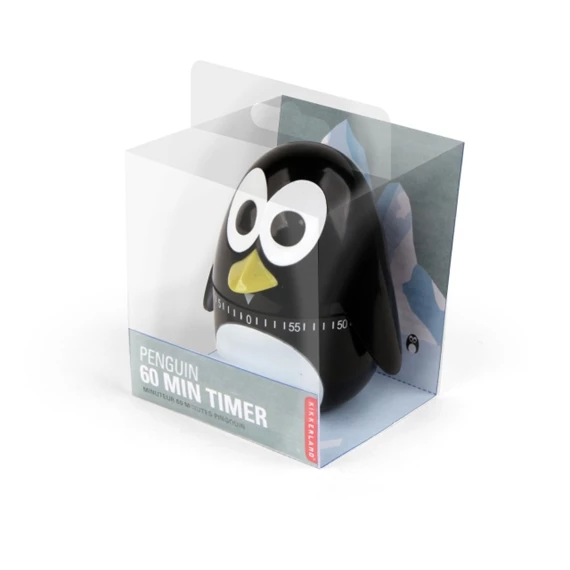 Konyhai óra, pingvin 6,5x8,5x7,5 cm