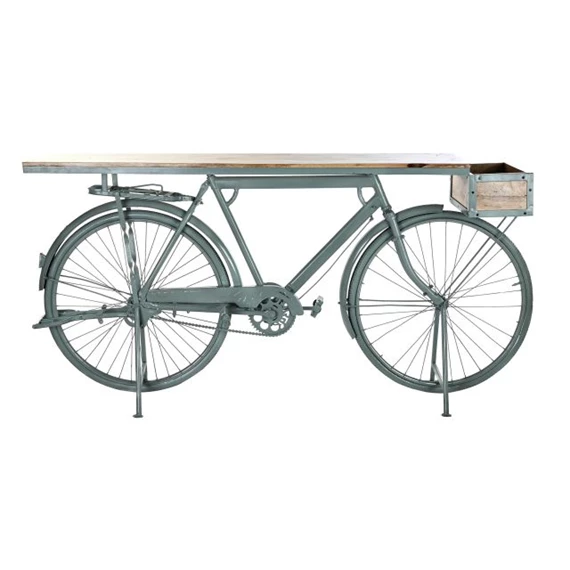 Konzolasztal biciklivel 195x40x91 cm