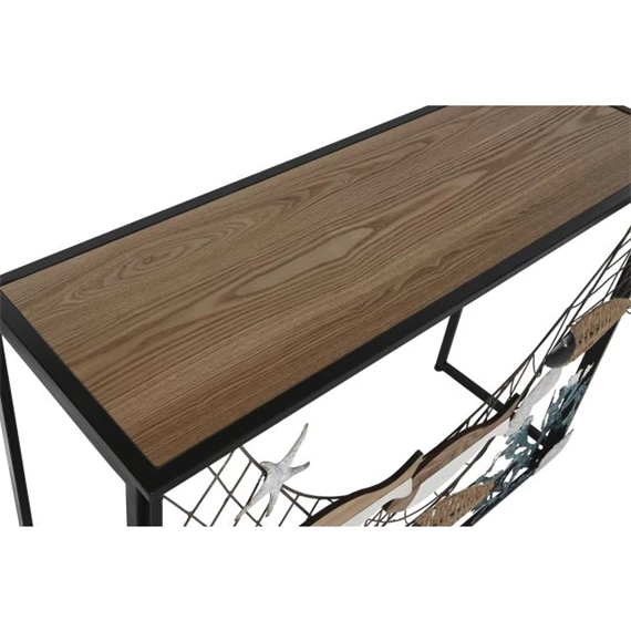 Konzol asztal hal mintával 108x37x80 cm