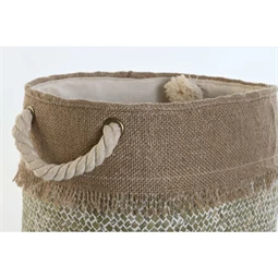 Kosár szett fonott 28x28x20 cm 2 féle S/2