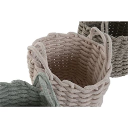 Kosár füllel 25x25x20 cm 3 féle