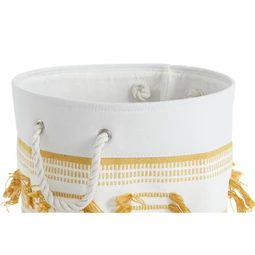 Kosár szett bojtos 43x43x45 cm S/3