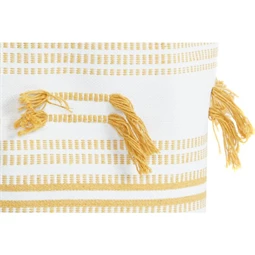 Kosár szett bojtos 43x43x45 cm S/3