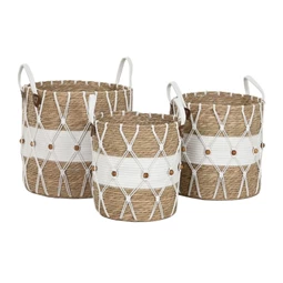 Kosár szett füllel 38x38x46 cm S/3