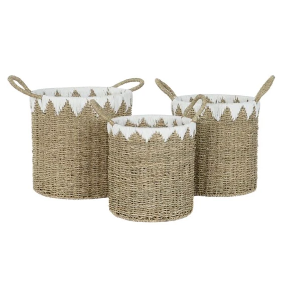 Kosár szett 35x35x45 cm S/3