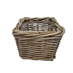 Kosár szögletes bélelt 21x21x18 cm