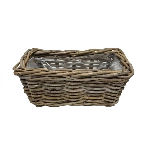 Kosár szögletes bélelt 30x14x14 cm