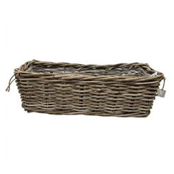 Kosár szögletes bélelt 60x23x20 cm