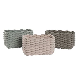 Kosár szögletes 25x15x15 cm 3 féle