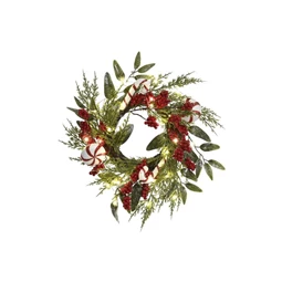 Koszorú LED-es 46x20x46 cm