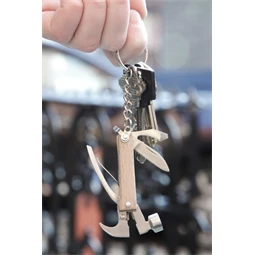 Kulcstartó, mini szerszámkészlet, fa