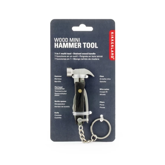 Kulcstartó, mini szerszámkészlet