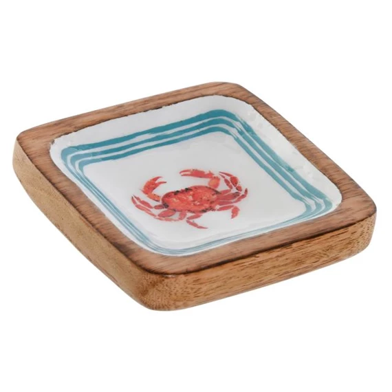 Kulcstartó tálca rákkal 11x11x2,5 cm 11x11x2,5 cm