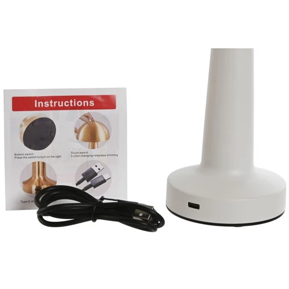 Lámpa asztali, LED-es 9x9x22 cm 2 féle