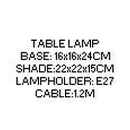 Lámpa asztali 22x22x30 cm 2 féle