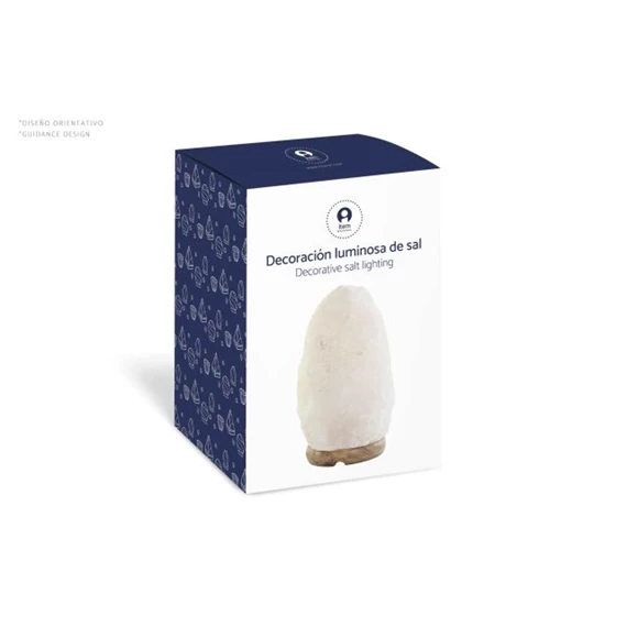 Lámpa asztali, sólámpa kő 12x9x20 cm