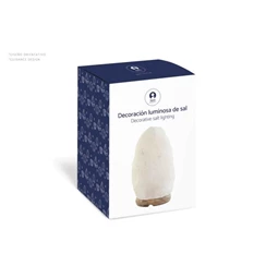 Lámpa asztali, sólámpa tál kövekkel 15x15x12 cm