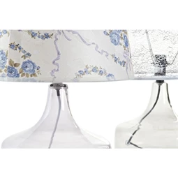 Lámpa asztali, virágos 28x28x40,5 cm 2 féle