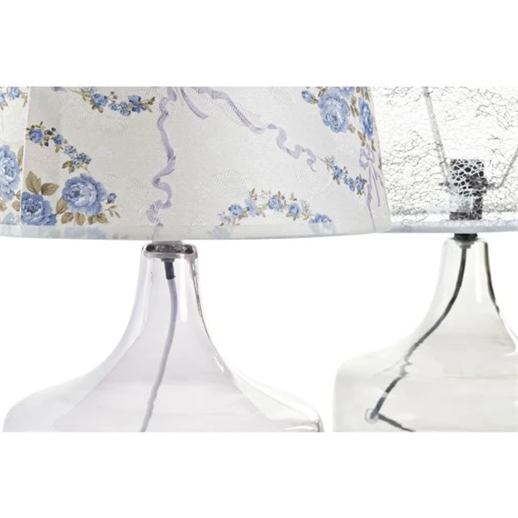 Lámpa asztali, virágos 28x28x40,5 cm 2 féle