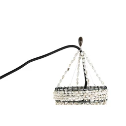 Lámpa mennyezeti, kagylókkal 52x52x130 cm