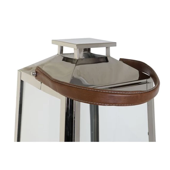 Lámpás krómozott 30x30x66 cm