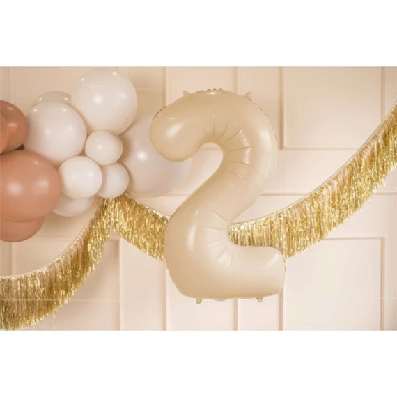 Lufi 2-es szám fólia 72 cm bézs