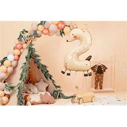 Lufi 2-es szám fólia őzike 65x102 cm mix