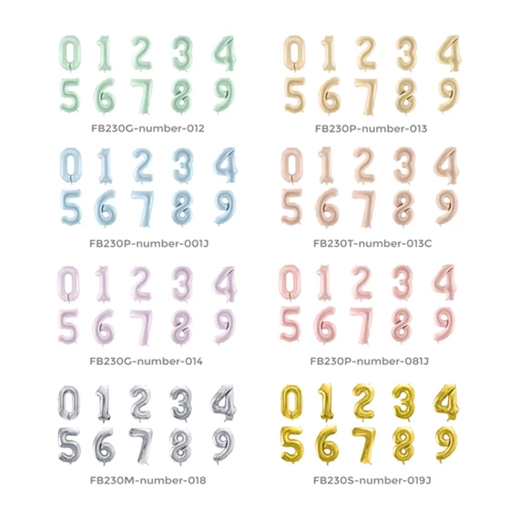 Lufi 6-os szám fólia 72 cm sötét bézs