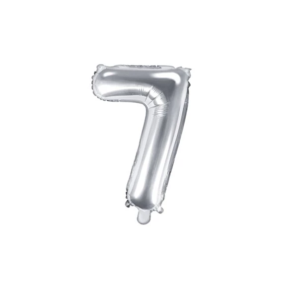 Lufi 7-es szám fólia 35 cm ezüst