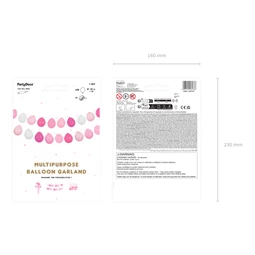 Lufi girland 3 az 1-ben rózsaszín