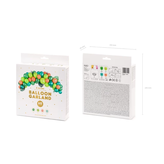 Lufi girland dinoszaurusz, 200 cm S/60