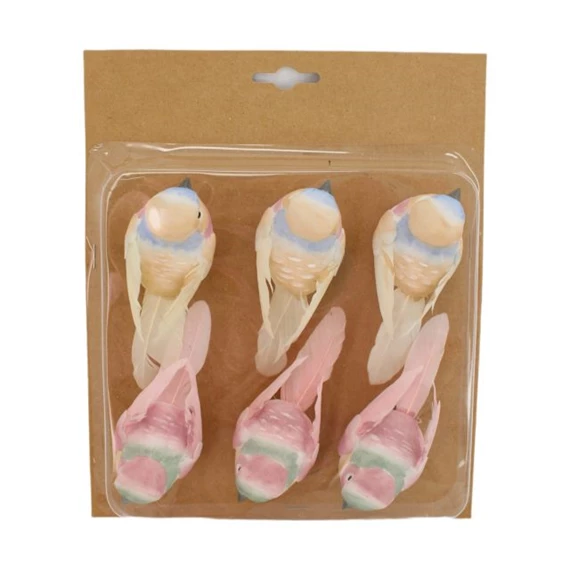 Madár csipeszes 10x4x4,5 cm S/6