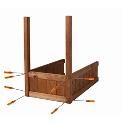 Magaságyás tárolóval 88x76x48 cm