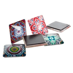 Mágnes Mandala 4x1x4 cm 6 féle