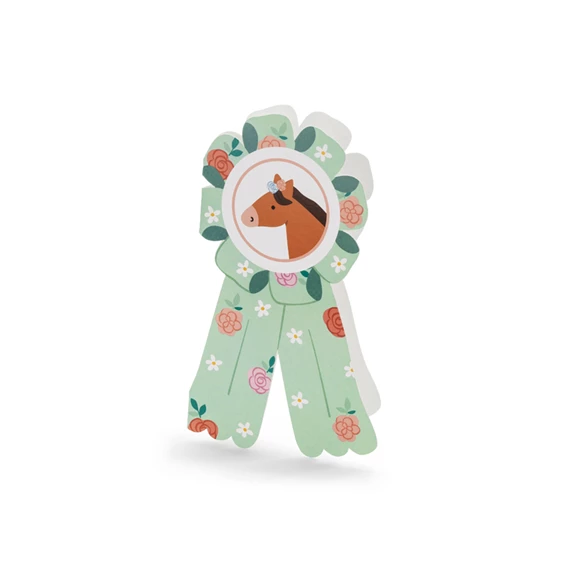 Meghívó lovak 16,5x19,5 cm mix S/6