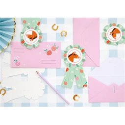 Meghívó lovak 16,5x19,5 cm mix S/6