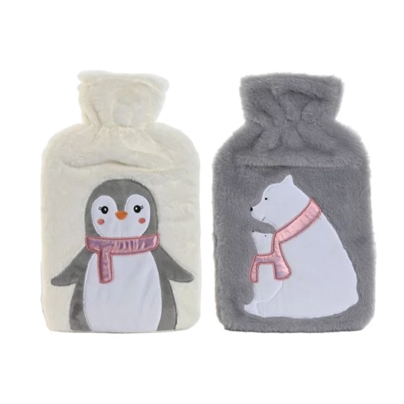 Melegvizes palack, pingvin és jegesmedve mintás 21x5x34 cm 2 féle