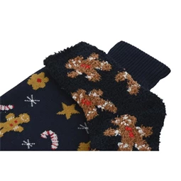 Melegvizes palack zokni szett, mintás 17x28x4 cm 2 féle S/2