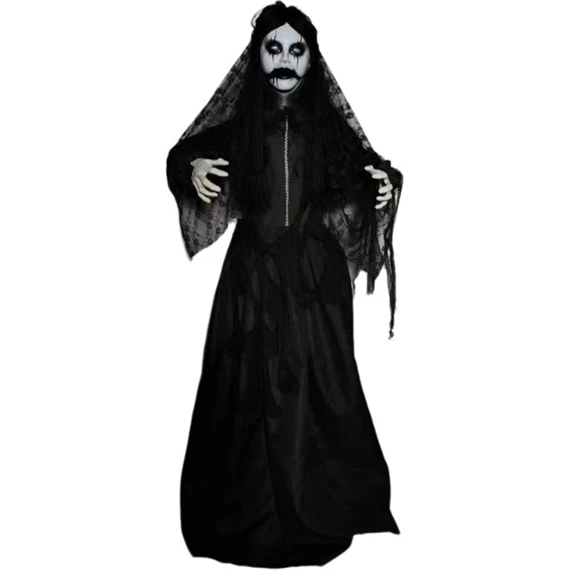 Menyasszony óriás figura mozgó, Halloween 120x18x170 cm