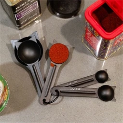 Mérőkanál szett, macskás