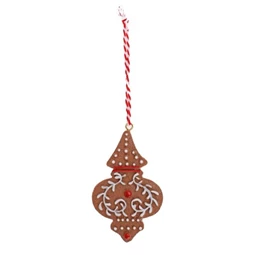 Mézeskalács dísz akasztós 9x5,5 cm